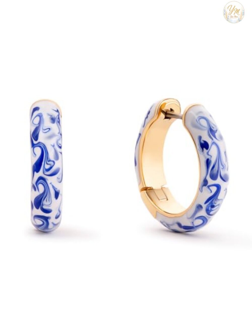 14K Gold Plated Huggie Hoop Earrings Hypoallergenic Water Resistant Tarnish